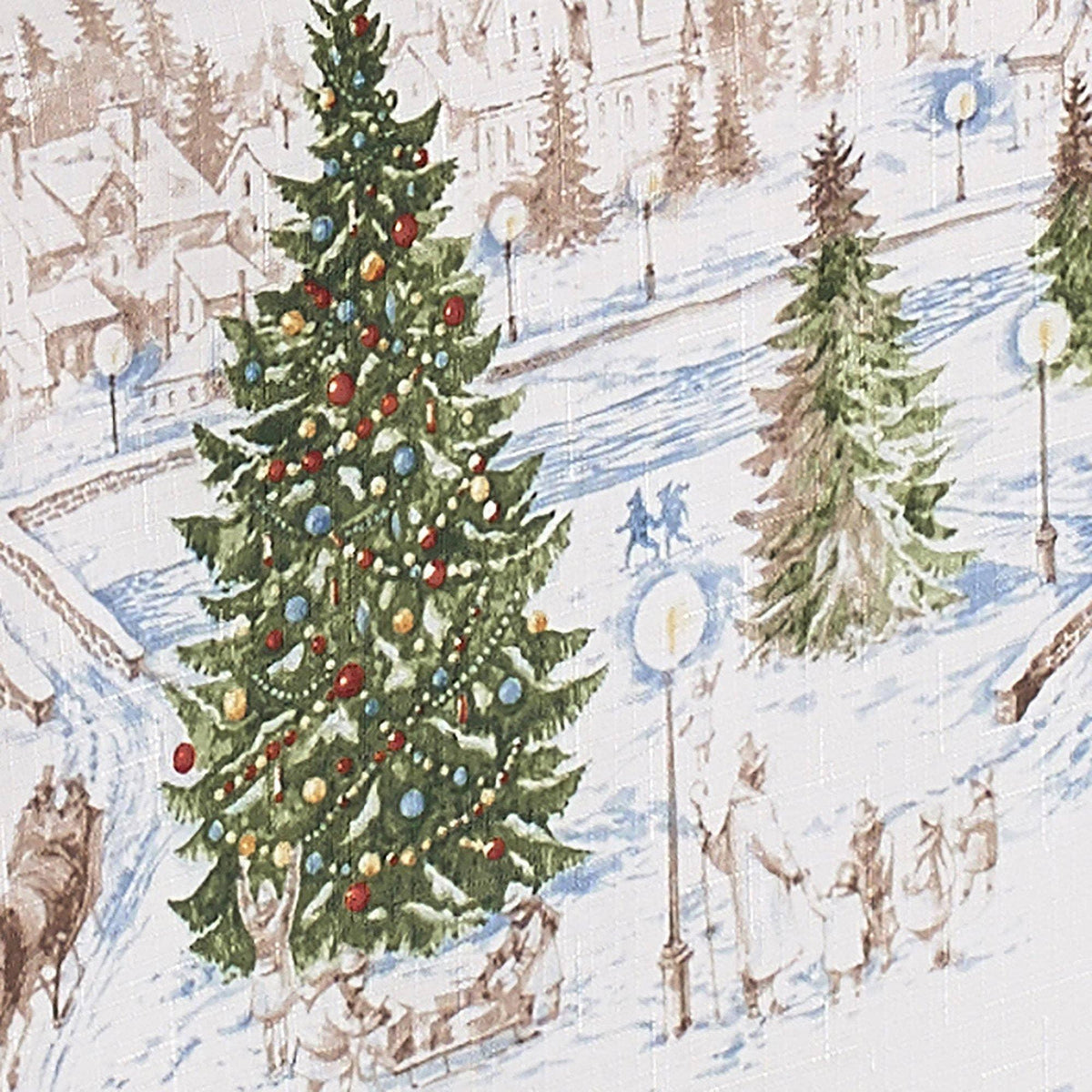 Santa’s Snowy Sleighride Christmas Table Runner - 13x70 - Marcel’s Culinary Experience