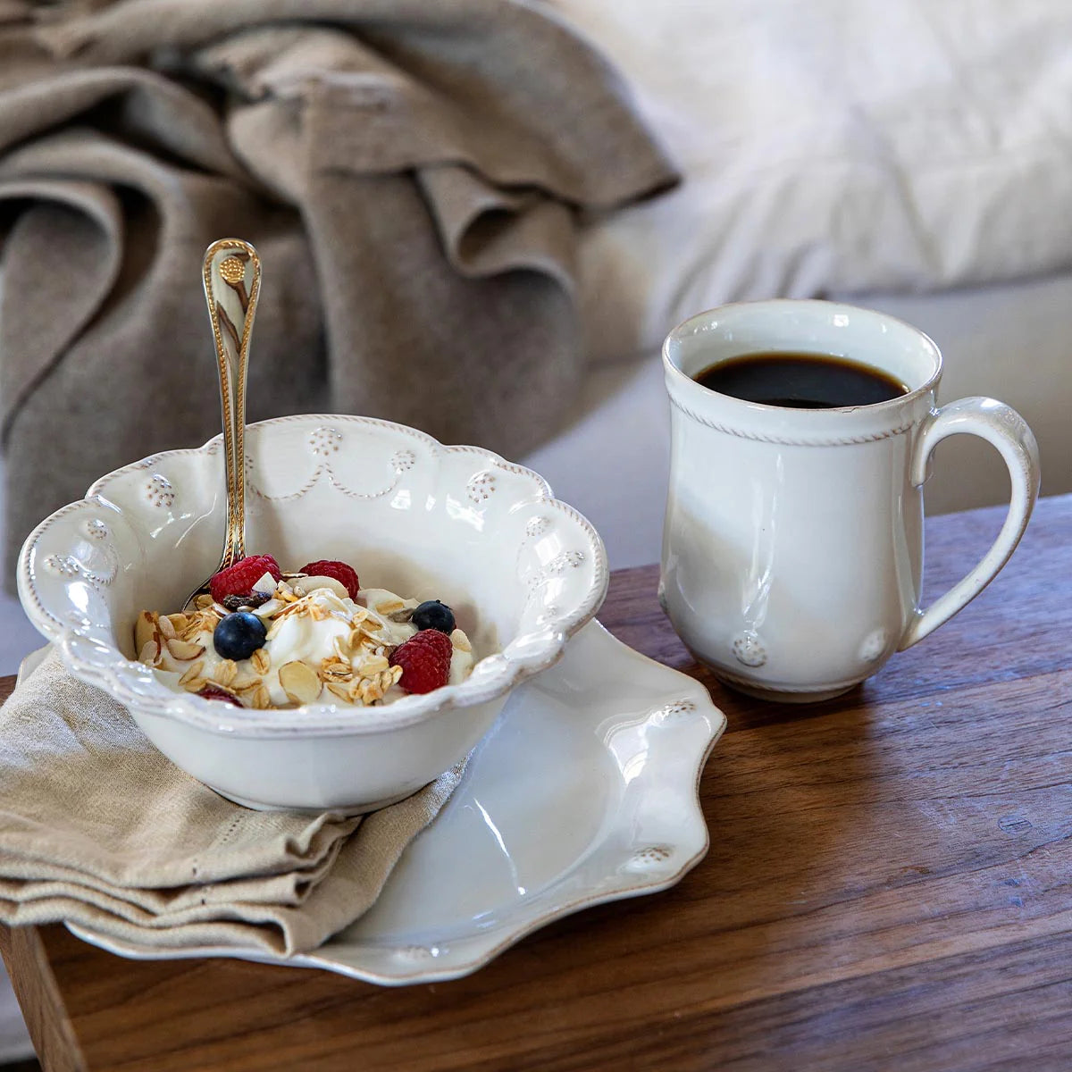 Juliska Berry & Thread Flared Mug - Whitewash