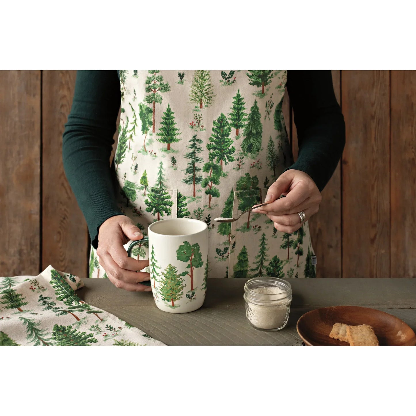 Woodland Printed Cotton Dishtowel - Marcel’s Culinary Experience