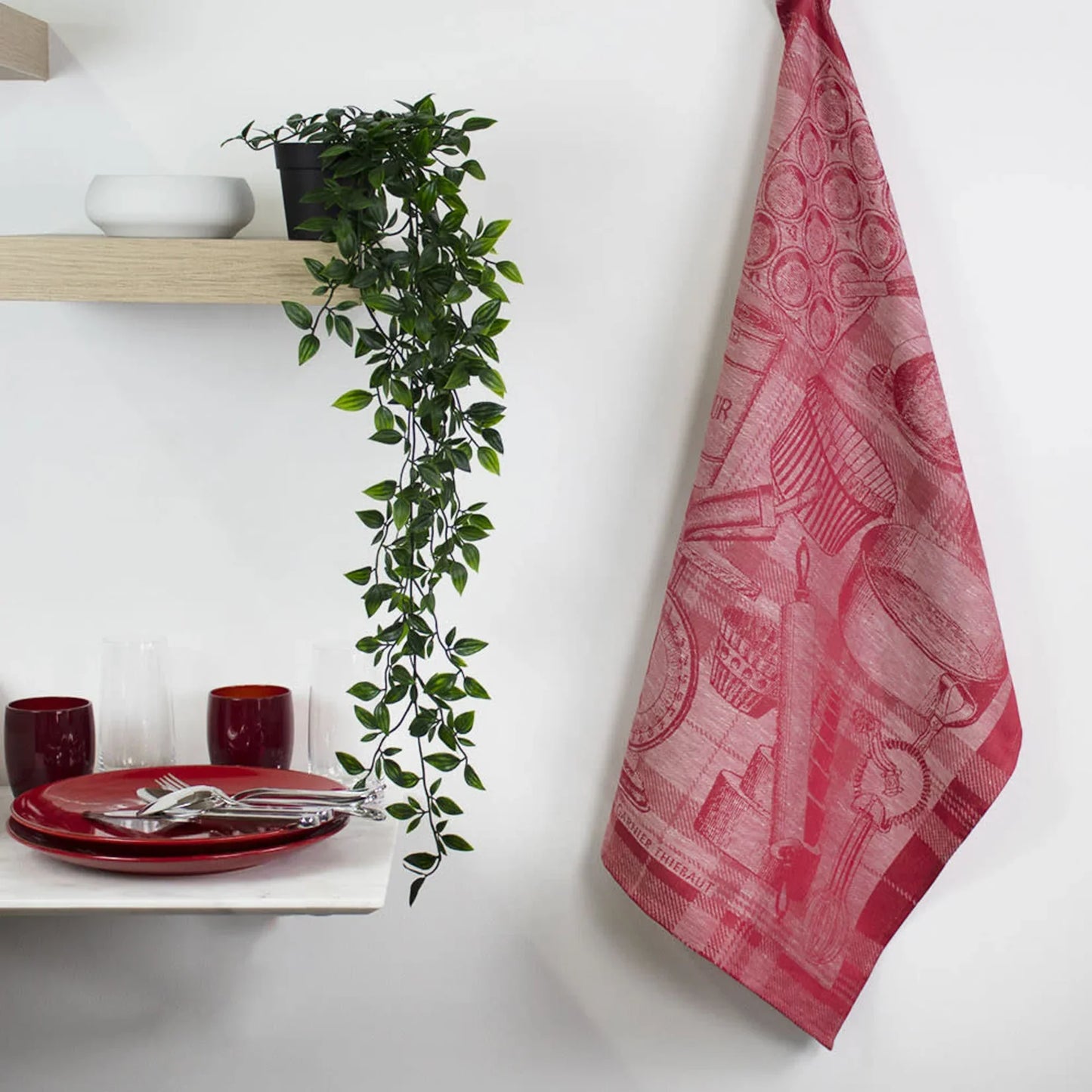 Garnier Thiebaut Bakery Red Kitchen Towel - Marcel’s Culinary Experience