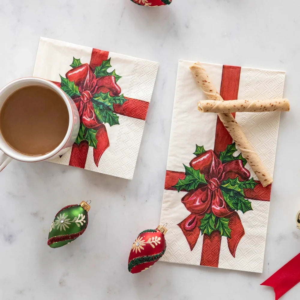 Hester & Cook Christmas Present Guest Napkins - Marcel’s Culinary Experience