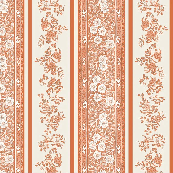 Hester and Cook Pumpkin Burleigh Stripe Cocktail Napkin - Marcel’s Culinary Experience