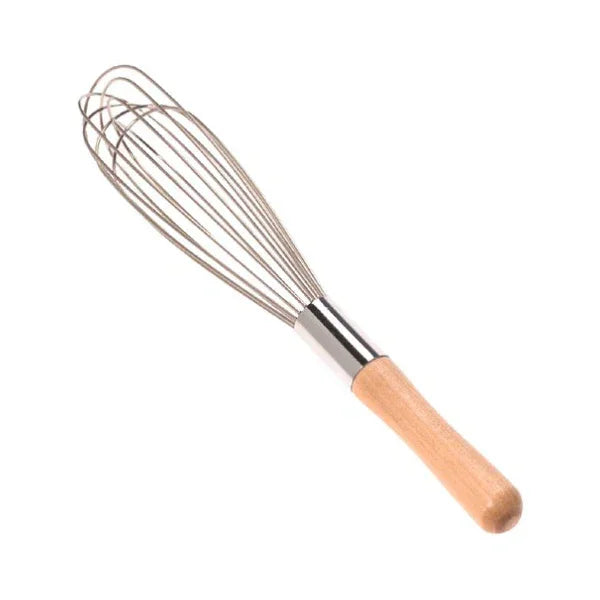 Best Standard French Whip 8" Wood Handle - Marcel’s Culinary Experience