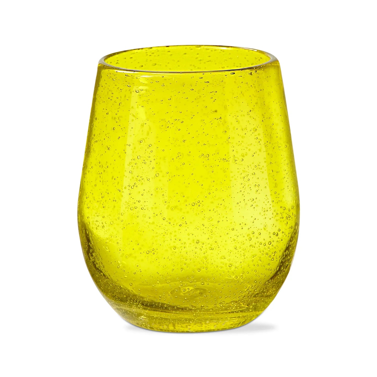 Bubble Glass Stemless Wine - Yellow - Marcel’s Culinary Experience