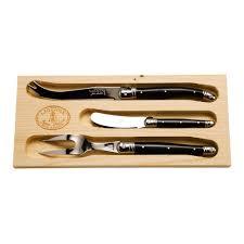 Jean Dubost Black 3 pc Cheese Set - Marcel’s Culinary Experience