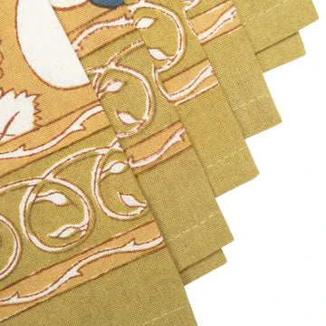 Couleur Nature Forest Harvest Mustard & Blue Napkin - Marcel’s Culinary Experience