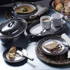 Juliska Emerson Side/Cocktail Plate - White/Pewter - Marcel’s Culinary Experience