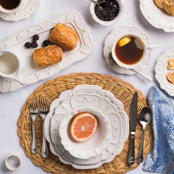 Juliska Jardins du Monde Dinner Plate - Whitewash - Marcel’s Culinary Experience