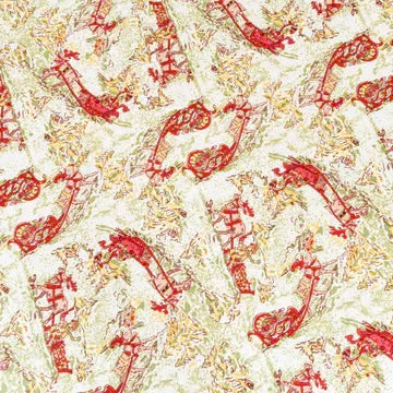 Couleur Nature Renne Reindeer Red & Green Runner 16"x90" - Marcel’s Culinary Experience