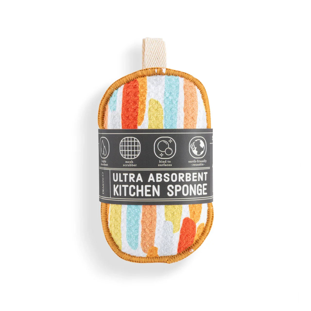 Orange Lines Absorbent Reversible Sponges Set of 2 - Marcel’s Culinary Experience