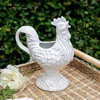 Juliska Clever Creatures Ceramic Rooster Pitcher - Marcel’s Culinary Experience