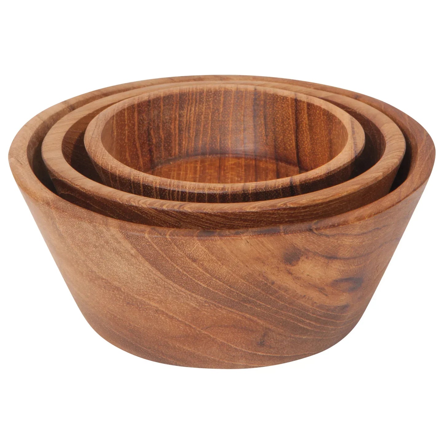 Teak Wood Pinch Bowls Set of 3 - Marcel’s Culinary Experience