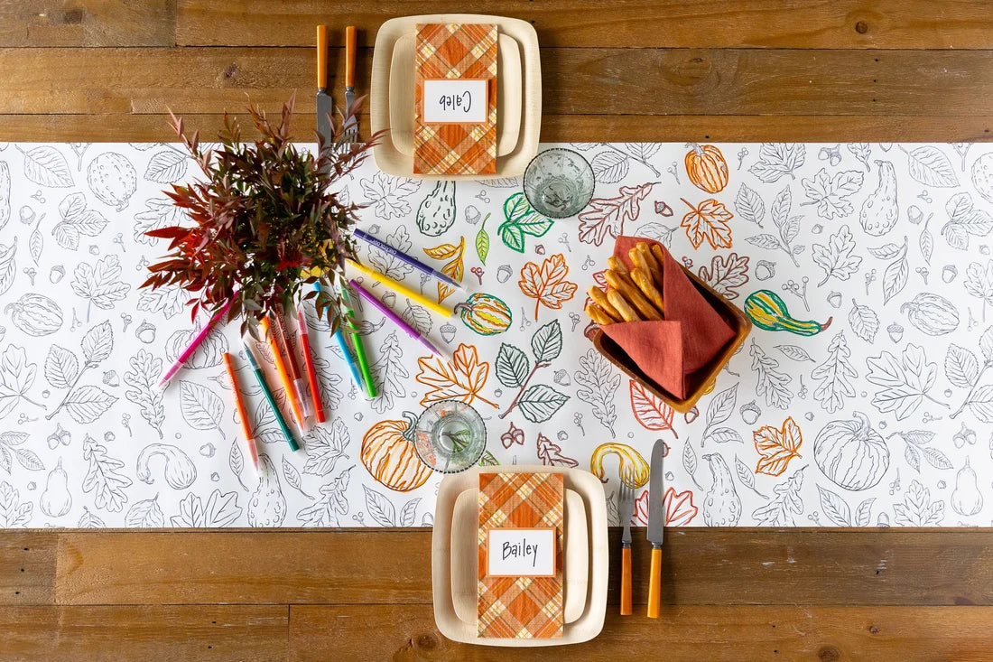 Hester & Cook Autumn Coloring Paper Table Runner