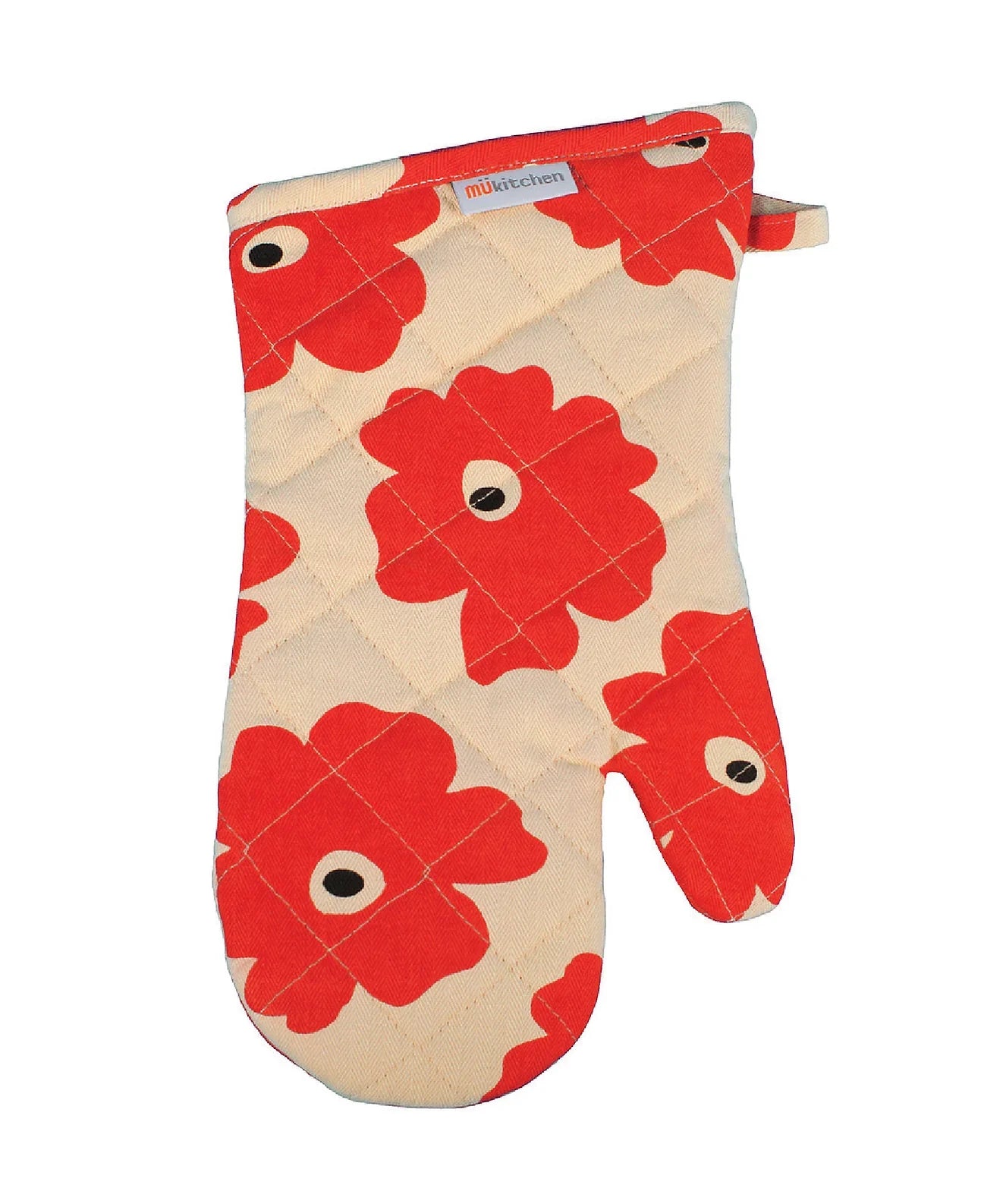 MU Kitchen Red Poppy Designer Oven Mitt - Marcel’s Culinary Experience