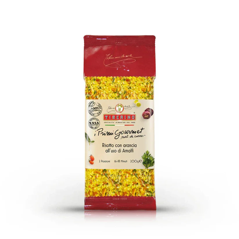 Tiberino Risotto con arancia all'uso di Amalfi, gourmet Italian orange risotto, 200g package