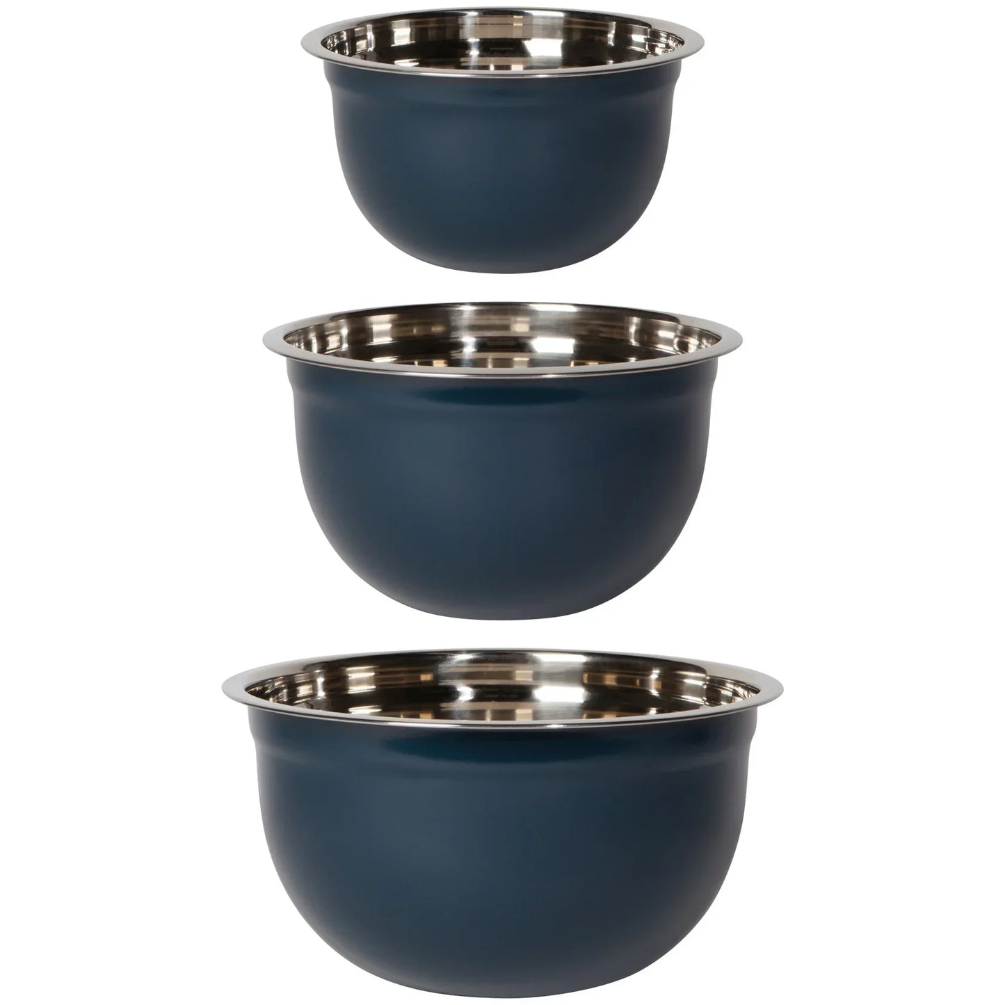Matte Steel Ink Mixing Bowls Set of 3 - Marcel’s Culinary Experience