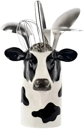 Quail Ceramics Friesian Cow Utensil Pot - Marcel’s Culinary Experience