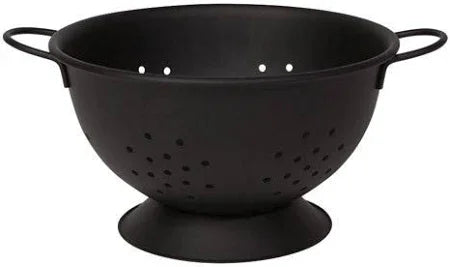 Matte Steel Black Colander Large - Marcel’s Culinary Experience