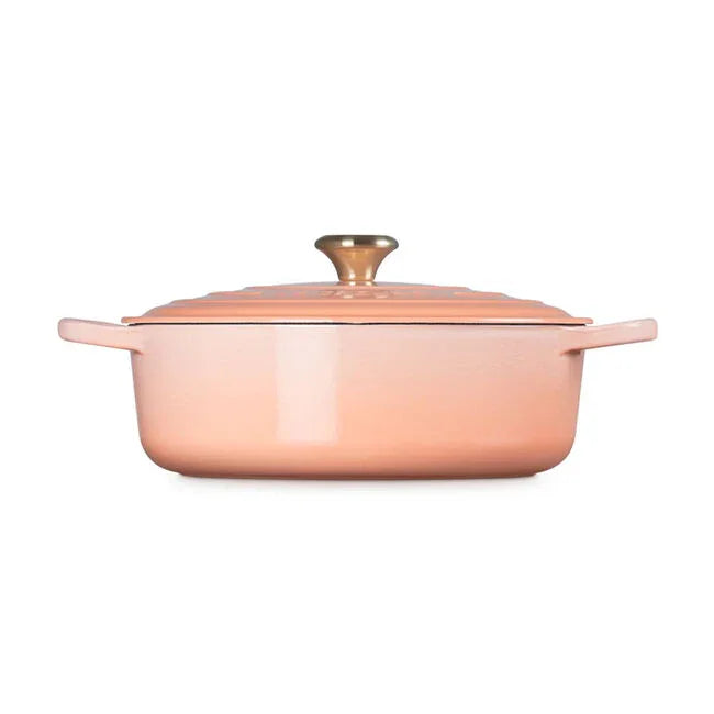 Le Creuset Signature Round Wide Oven Peche 6.75 qt - Marcel’s Culinary Experience