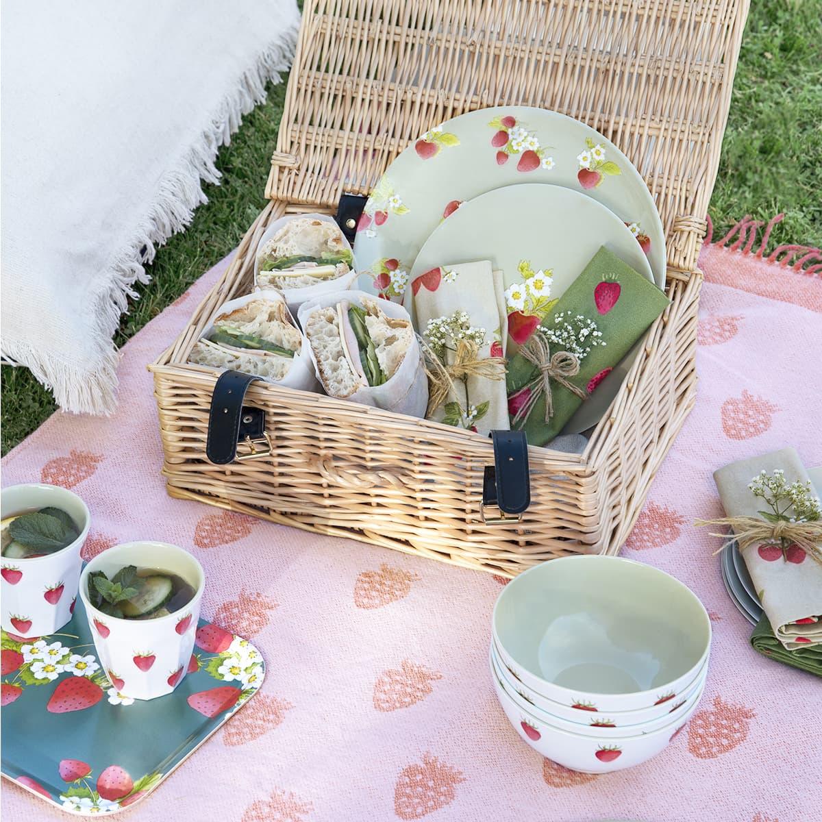 Sophie Allport Strawberries Melamine Side Plate - Marcel’s Culinary Experience