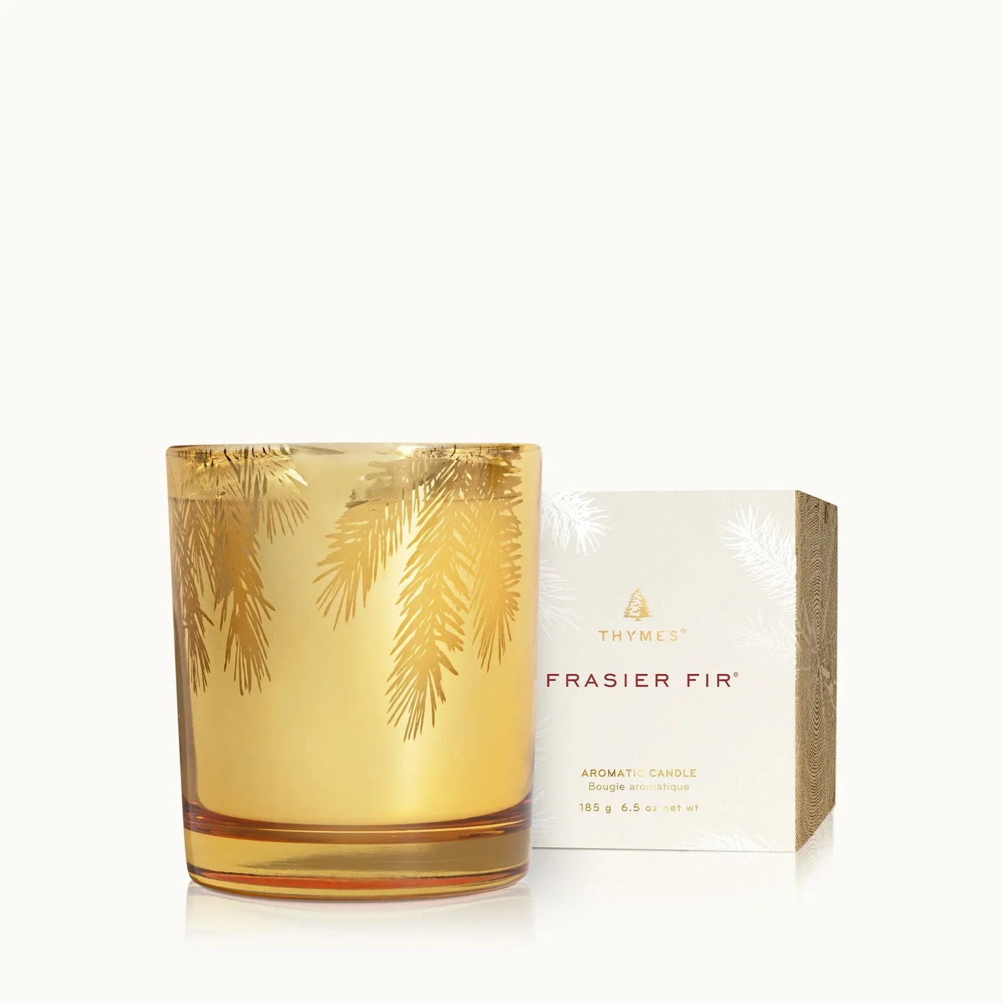 Thymes Frasier Fir Gilded Gold Poured Candle 6.5oz - Marcel’s Culinary Experience