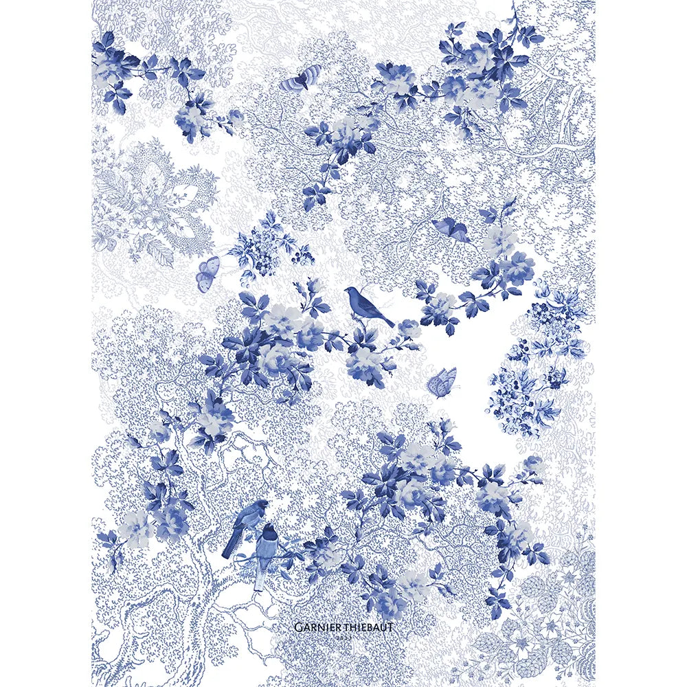 Garnier Thiebaut Volière Bleu Kitchen Towel