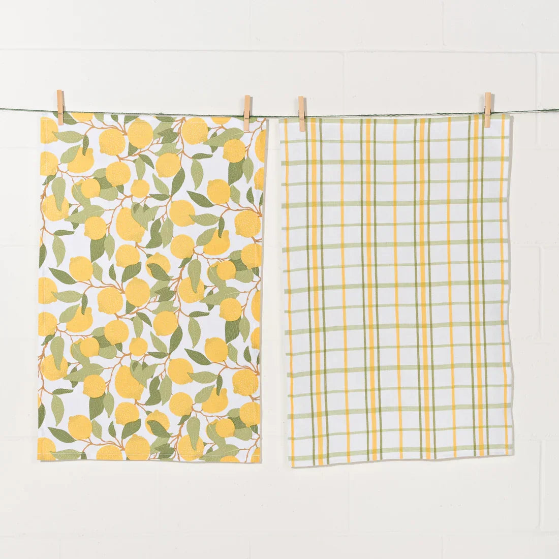 Lemons Dishtowels Set of 2