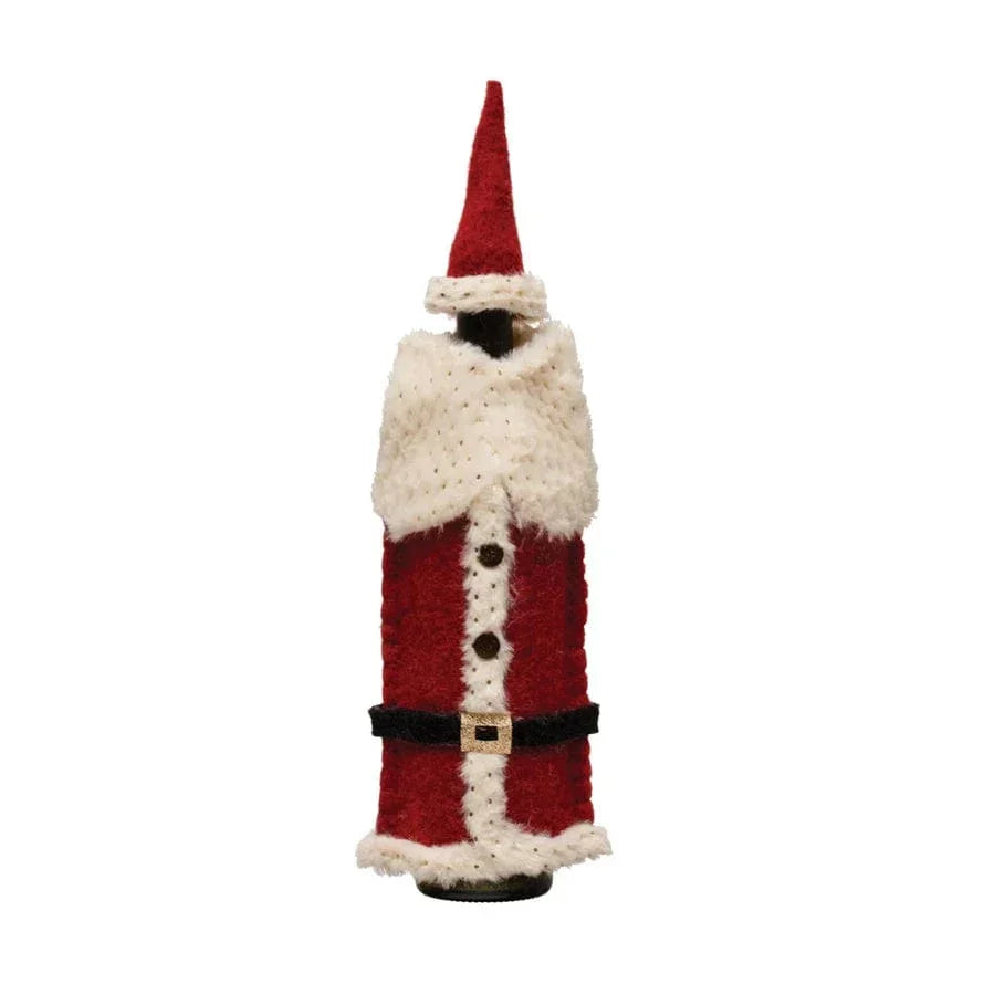 Santa Outfit & Cap Wine Bottle Cover - Marcel’s Culinary Experience