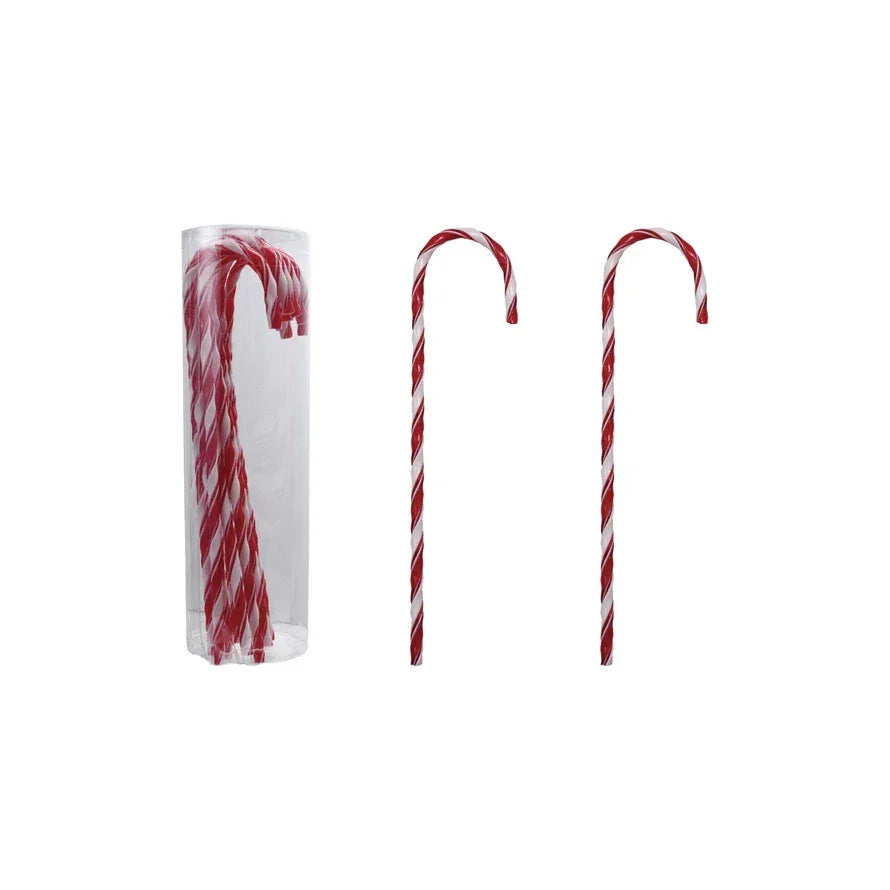 Candy Cane Drink Stirrers with Stripes, Set of 10 - Marcel’s Culinary Experience