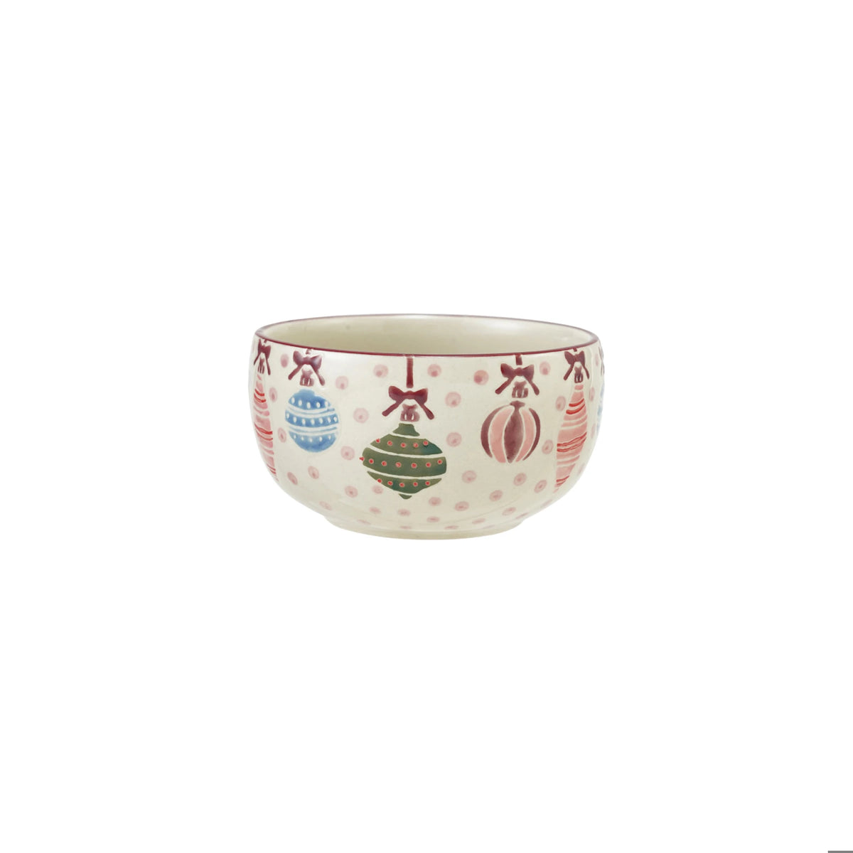 Hand-Painted Ornament Stoneware Bowl