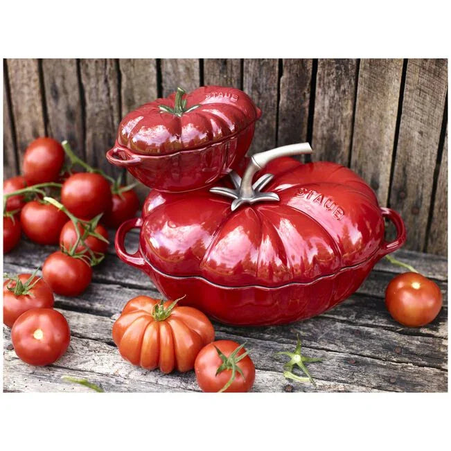 Staub Cast Iron Tomato Dutch Oven - 3 Qt - Cherry