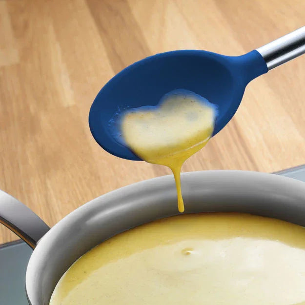 Tovolo Silicone Mixing Spoon SS Handle Deep Indigo - Marcel’s Culinary Experience