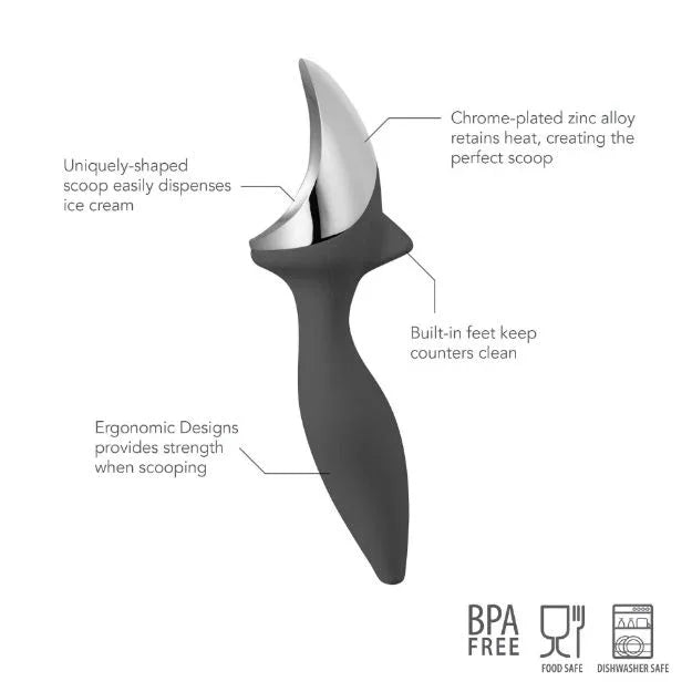 Tovolo Tilt Up Ice Cream Scoop Charcoal - Marcel’s Culinary Experience