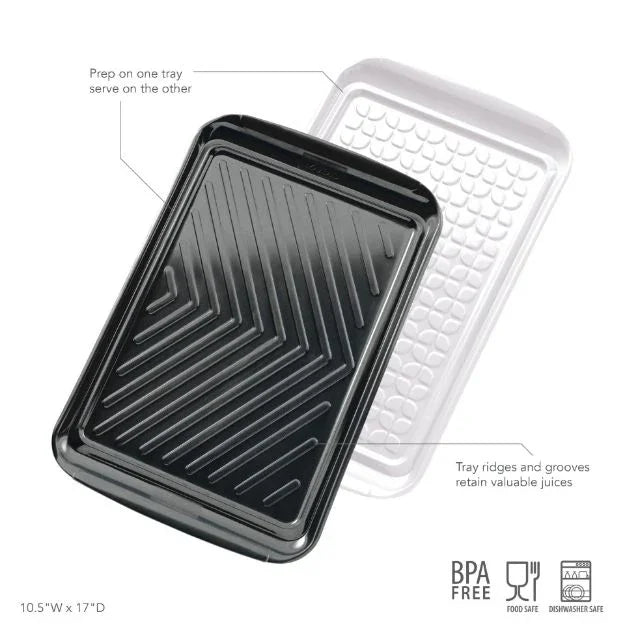 Tovolo Large Prep & Serve BBQ Trays - Set of 2 - Marcel’s Culinary Experience