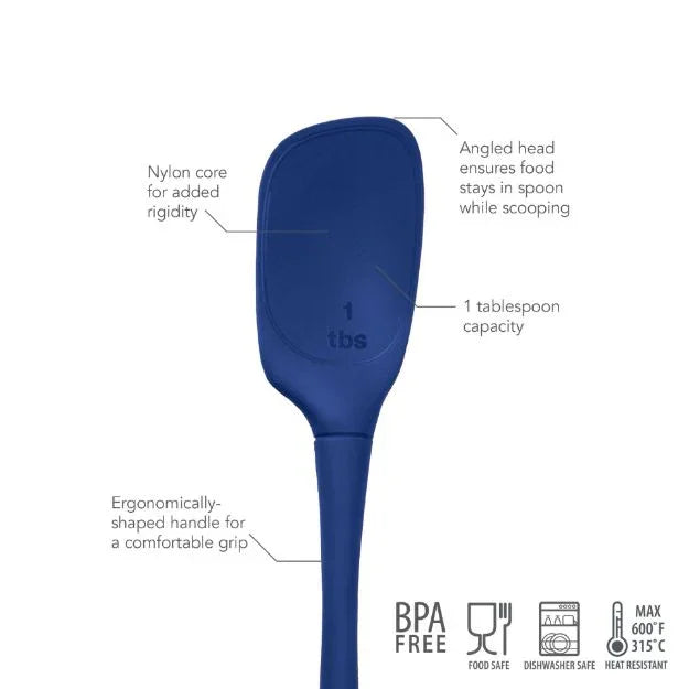 Flex-Core All Silicone Deep Spoon - Deep Indigo - Marcel’s Culinary Experience