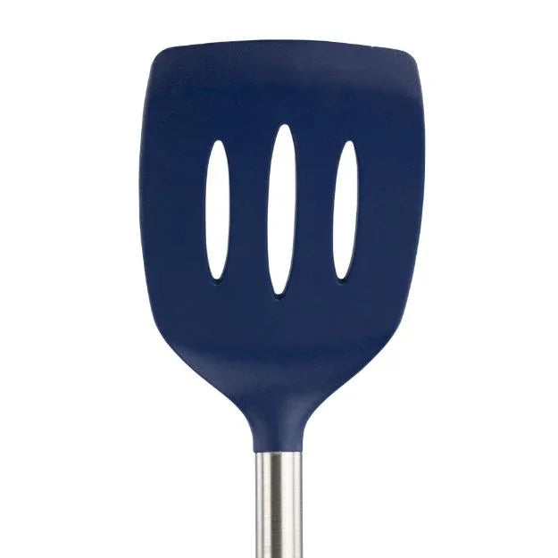Silicone Slotted Turner Deep Indigo - Marcel’s Culinary Experience