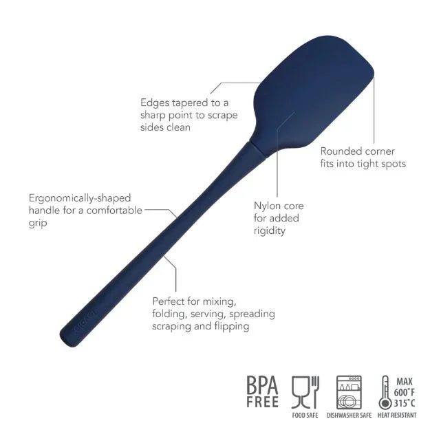 Tovolo Flex-Core Spatula All Silicone Deep Indigo - Marcel’s Culinary Experience
