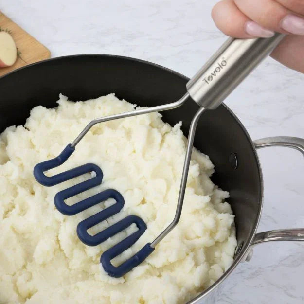 Tovolo Silicone Potato Masher SS Handle Deep Indigo - Marcel’s Culinary Experience
