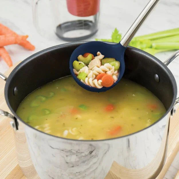 Tovolo Silicone Ladle SS Handle Deep Indigo - Marcel’s Culinary Experience