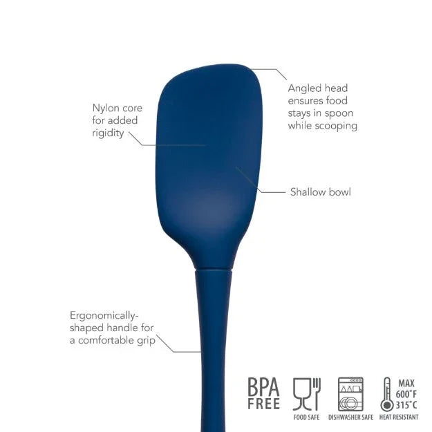 Tovolo Flex-Core Spoonula All Silicone Deep Indigo - Marcel’s Culinary Experience