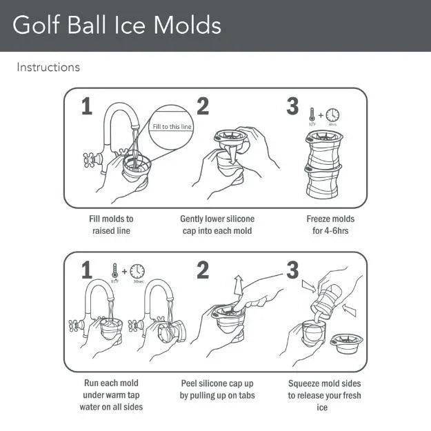 Tovolo Golf Ball Ice Molds - Set of 2 - Marcel’s Culinary Experience