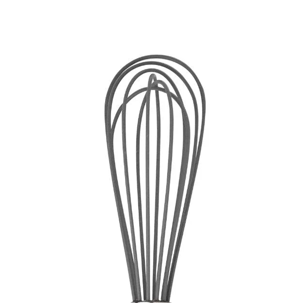 Tovolo 9" Silicone Coated Stainless Steel Beat Whisk - Charcoal - Marcel’s Culinary Experience
