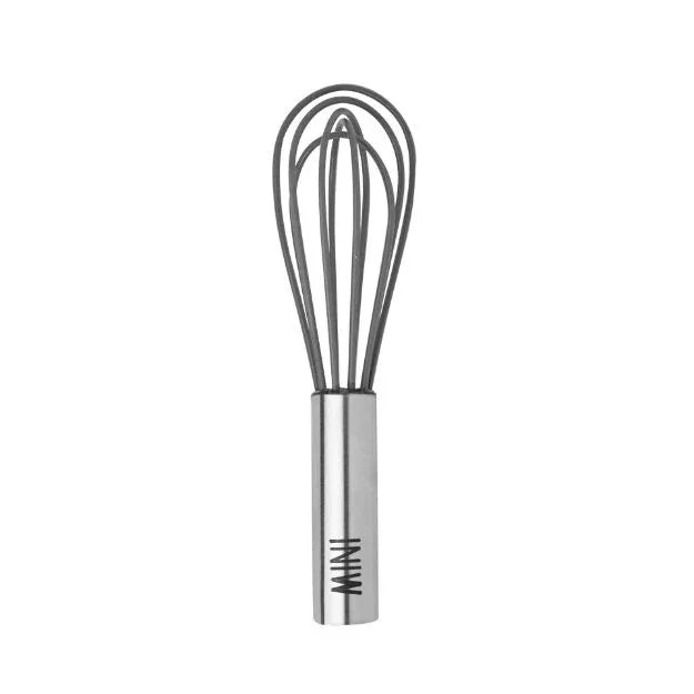 Tovolo 6" Silicone Coated Stainless Steel Mini Whisk - Charcoal - Marcel’s Culinary Experience