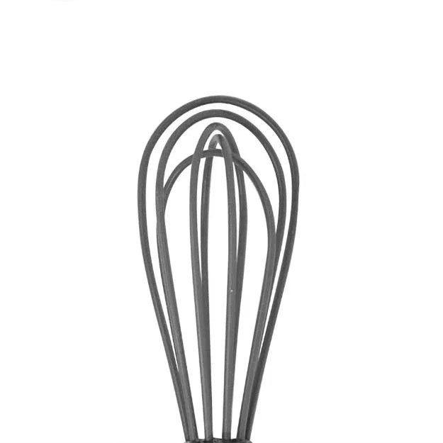 Tovolo 6" Silicone Coated Stainless Steel Mini Whisk - Charcoal - Marcel’s Culinary Experience