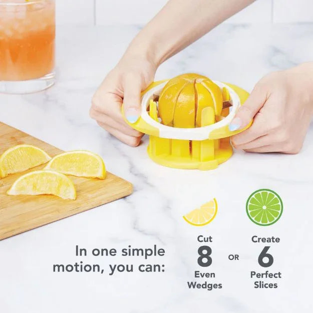 Tovolo Citrus Slicer and Wedger - White/Yellow - Marcel’s Culinary Experience