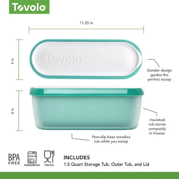 Glide-A-Scoop Ice Cream Tub - 1.5 Quart - Tropical Breeze - Marcel’s Culinary Experience