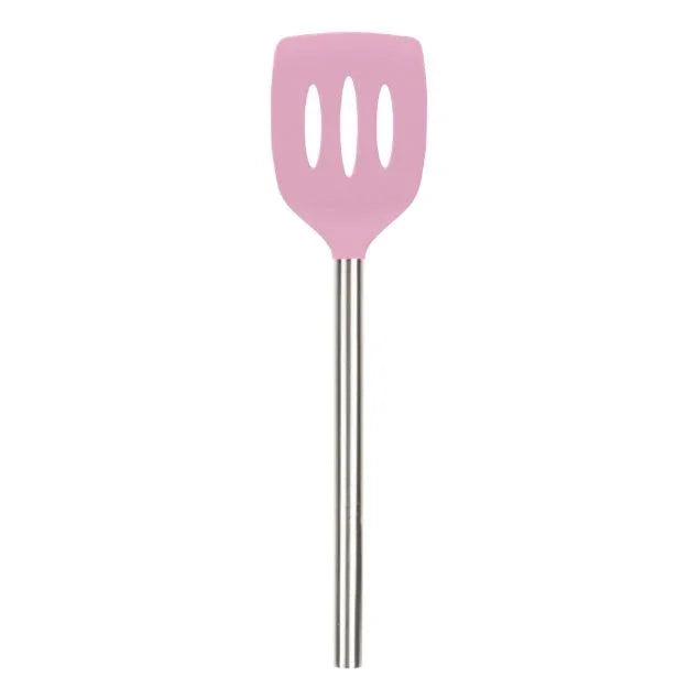 Tovolo SILICONE SLOTTED TURNER SS HANDLE PINK SORBET - Marcel’s Culinary Experience