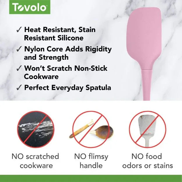 Tovolo FLEX-CORE SPATULA ALL SILICONE PINK SORBET - Marcel’s Culinary Experience