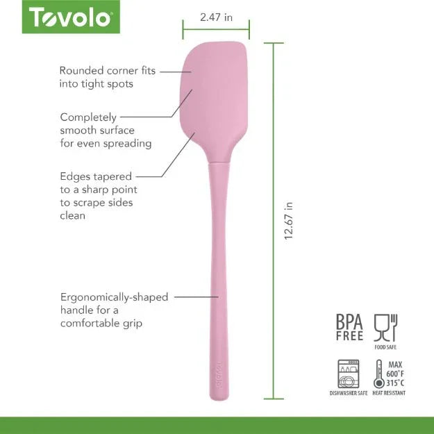 Tovolo FLEX-CORE SPATULA ALL SILICONE PINK SORBET - Marcel’s Culinary Experience
