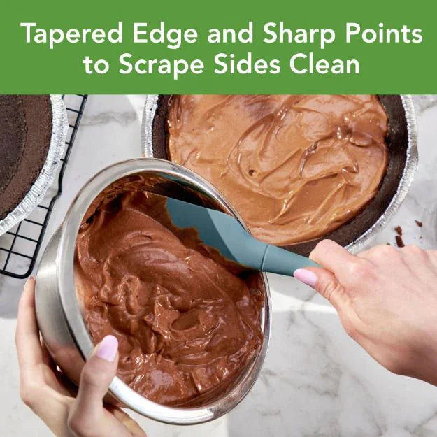 Tovolo FLEX-CORE SPATULA ALL SILICONE BLUE SLATE - Marcel’s Culinary Experience